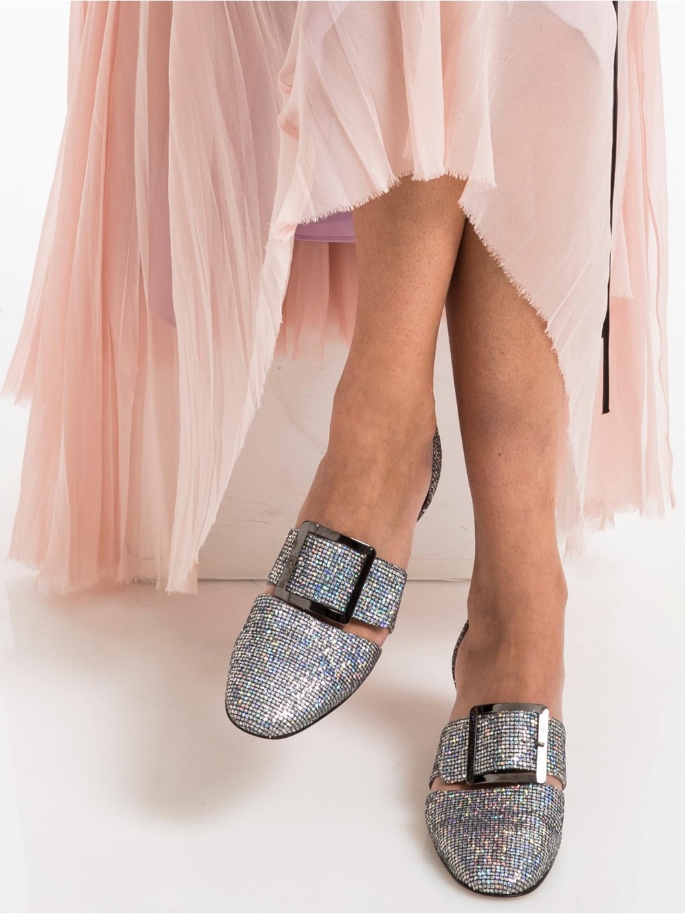 {Sarah Jessica Parker}“Anahita” Crystal Embellished Shoes